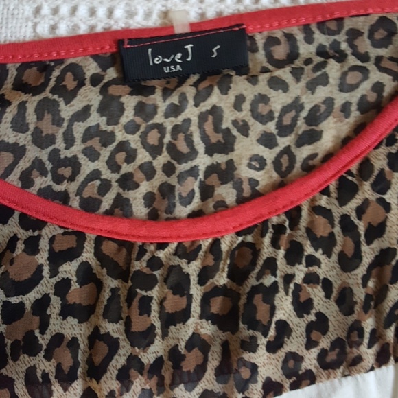 Leopard Print pink blouse - Picture 3 of 5